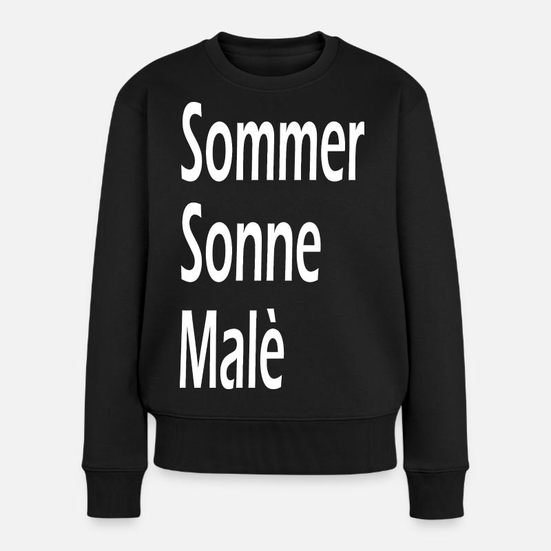Vacances à la plage Summer Sun Male - Pull Premium bio Femme - noir