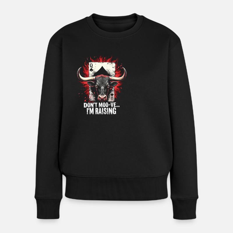 Jeu de cartes - Pull Premium bio Femme - noir