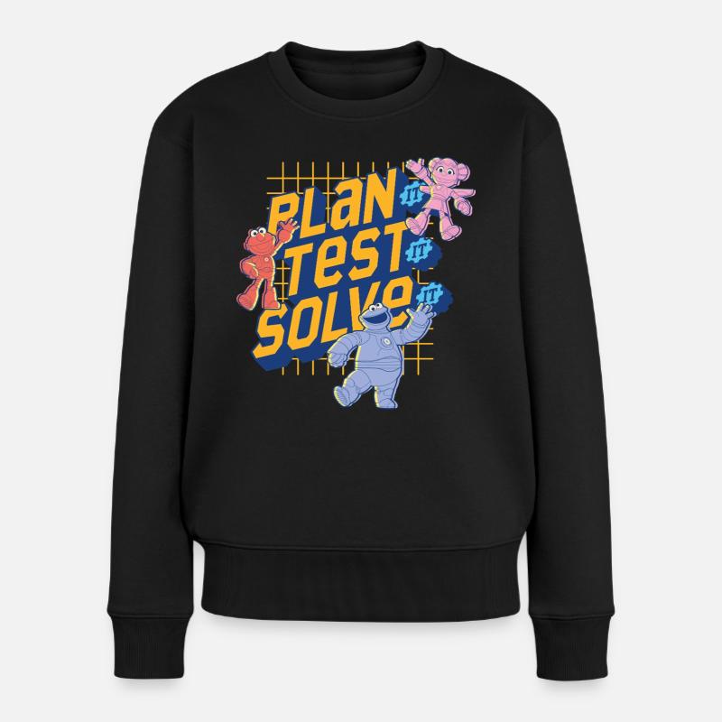 Mecha Builders Team Plan It, Test It, Solve It - Women's Premium Organic Jumper - black