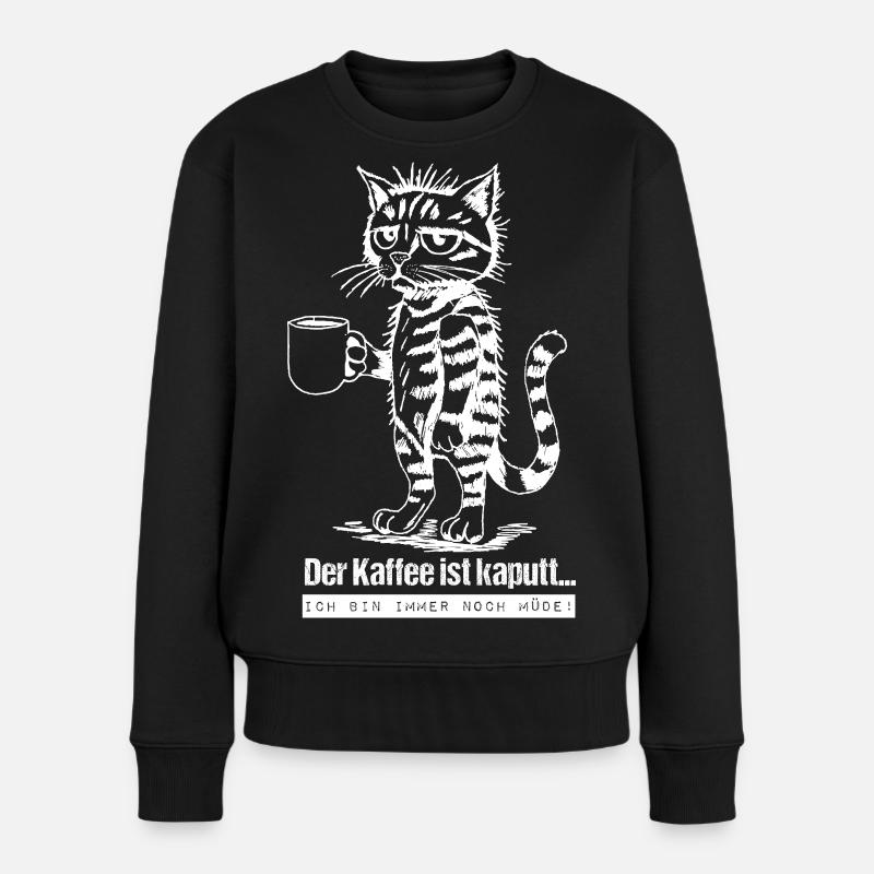 Le café est cassé... - Pull Premium bio Femme - noir