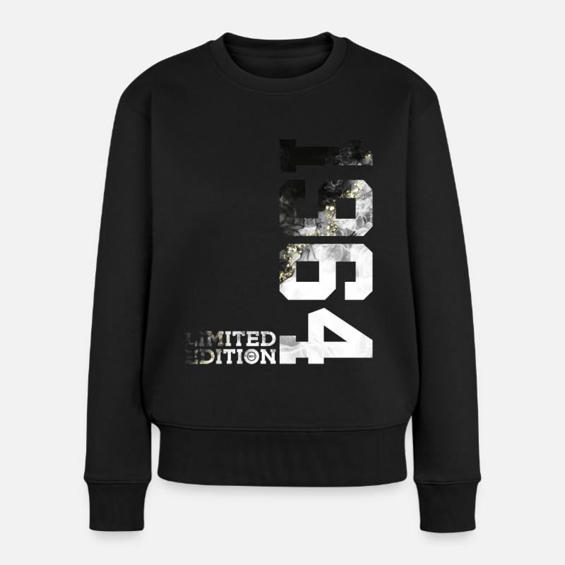 62. GEBURTSTAG LIMITED EDITION 1964 - Frauen Premium Bio Pullover - Schwarz