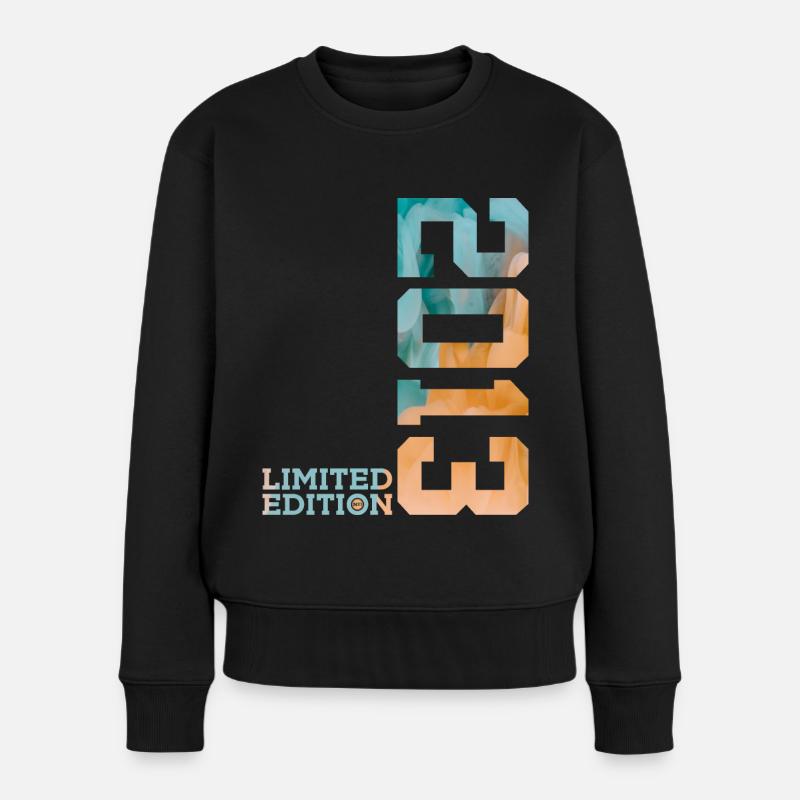 13. GEBURTSTAG LIMITED EDITION 2013 - Frauen Premium Bio Pullover - Schwarz