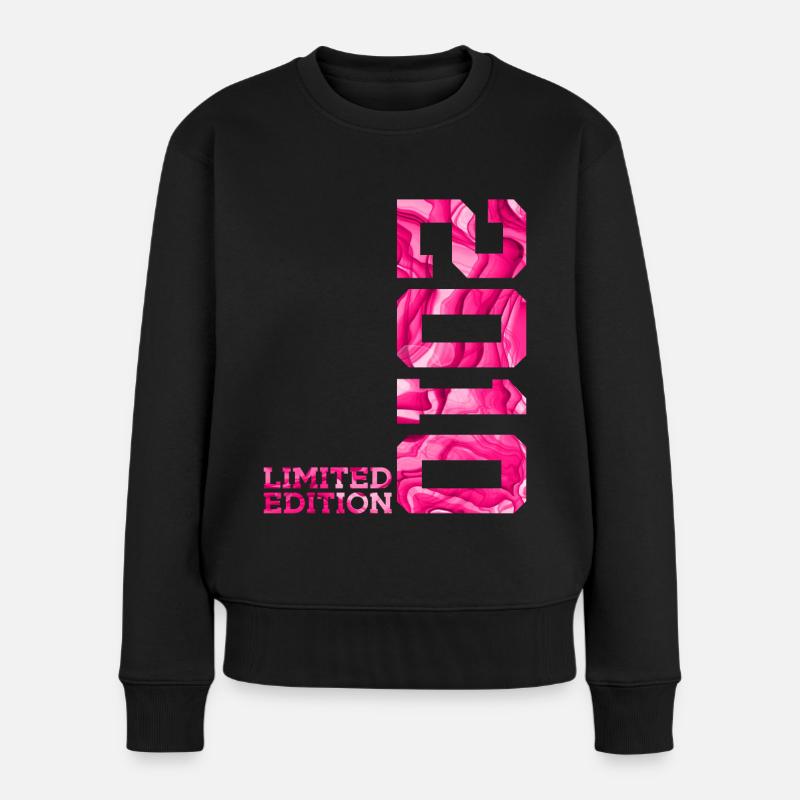 16. GEBURTSTAG PINK LIMITED EDITION 2010 - Frauen Premium Bio Pullover - Schwarz