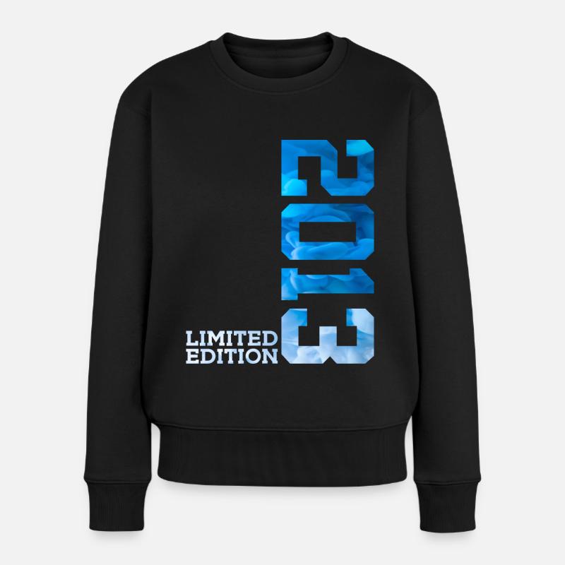 13. GEBURTSTAG LIMITED EDITION 2013 - Frauen Premium Bio Pullover - Schwarz