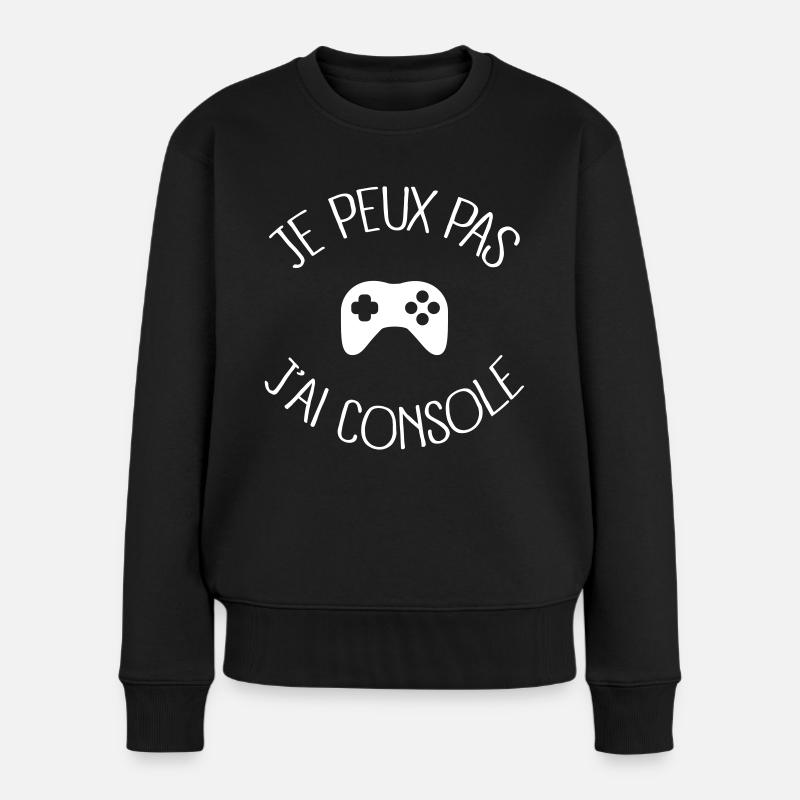 Je peux pas j'ai Console - Pull Premium bio Femme - noir