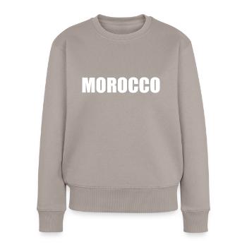 Morocco - Pull Premium bio Femme - taupe - Devant - Julia (174cm)
