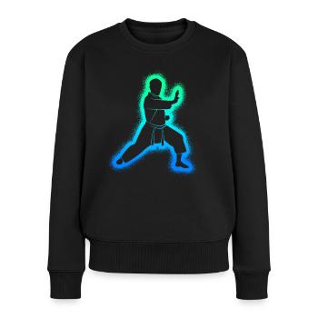 Taekwondo Arts Martiaux Enfants Garçons Karaté - Pull Premium bio Femme - noir - Devant - Julia (174cm)