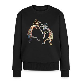 Kokopelli Musicans Friends Duo 4 - Pull Premium bio Femme - noir - Devant - Julia (174cm)