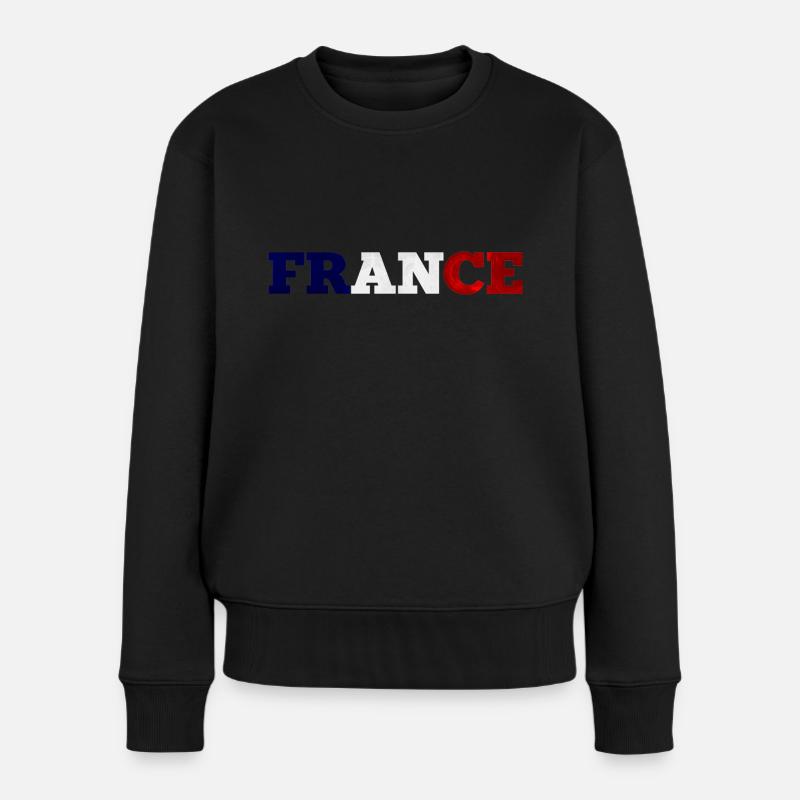 France - Pull Premium bio Femme - noir