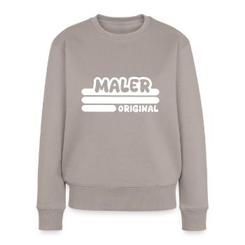 Beroep: Schilder - Vrouwen Premium Bio sweater - taupe - Voor - Julia (174cm)