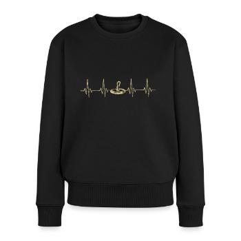 Stock shooting heartbeat - Women's Premium Organic Jumper - black - Front - Julia (174cm)