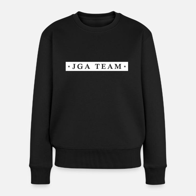Jga Team Junggesellenabschied - Frauen Premium Bio Pullover - Schwarz