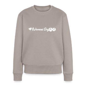 Journée de la femme - Pull Premium bio Femme - taupe - Devant - Julia (174cm)