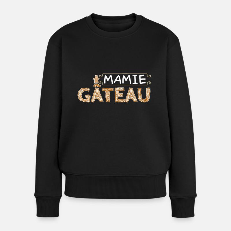 Mamie gâteau. - Pull Premium bio Femme - noir