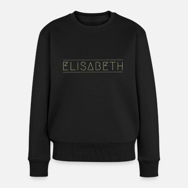 Elisabeth spacig - Frauen Premium Bio Pullover - Schwarz