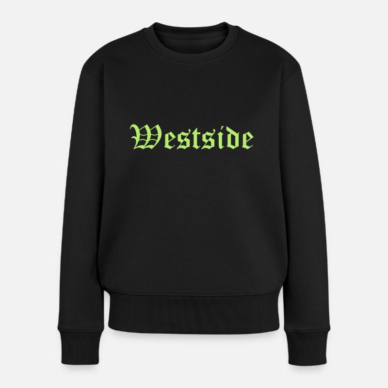 westside - Frauen Premium Bio Pullover - Schwarz