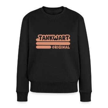 Beruf Tankwart - Frauen Premium Bio Pullover - Schwarz - Vorne - Julia (174cm)