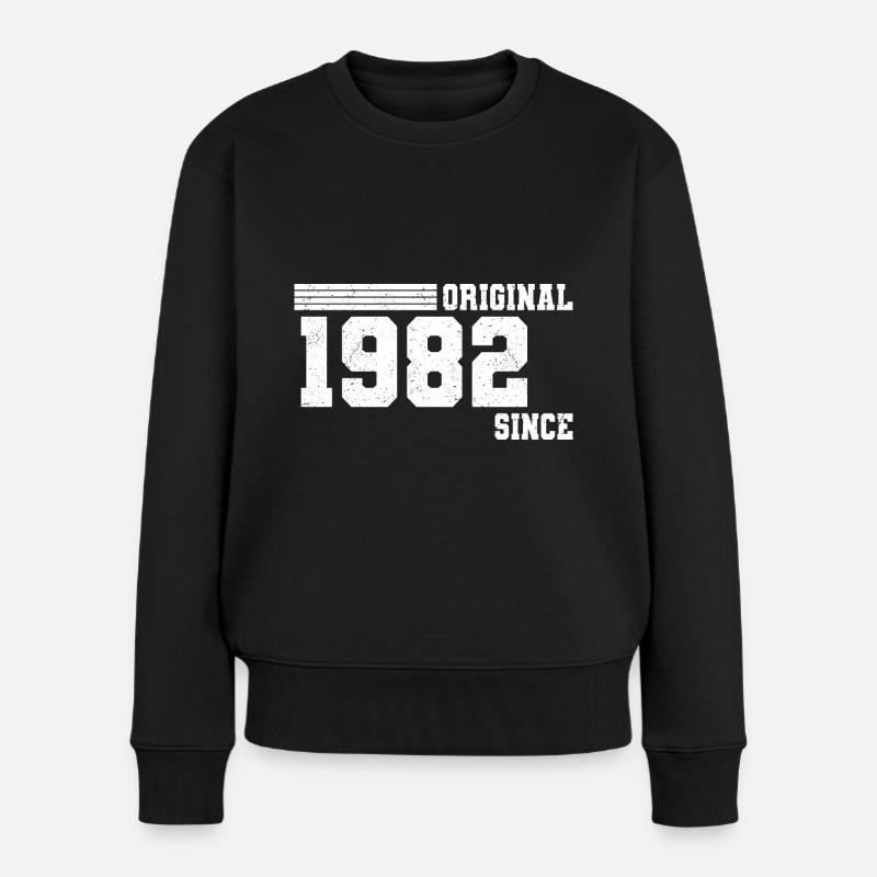 40. Geburtstag Original Since 1982 - Frauen Premium Bio Pullover - Schwarz