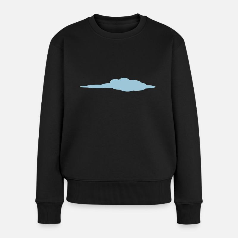 Wolke - Frauen Premium Bio Pullover - Schwarz