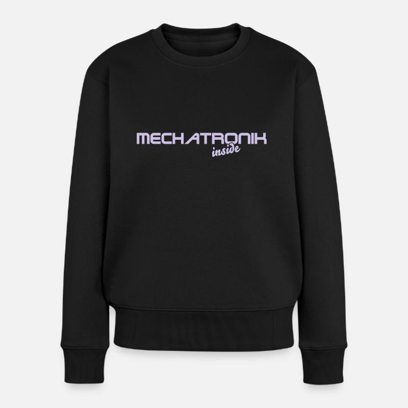 mechatronik inside 2 - Frauen Premium Bio Pullover - Schwarz