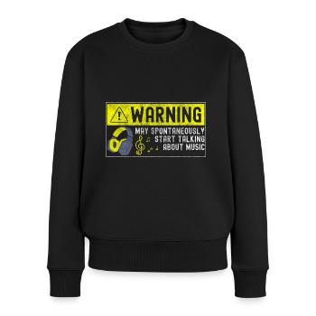 Musik Band Konzert Musikstil - Frauen Premium Bio Pullover - Schwarz - Vorne - Julia (174cm)