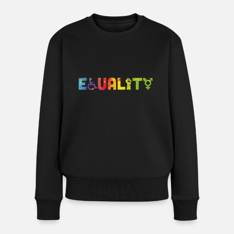 Equality - Women's Premium Organic Jumper - black