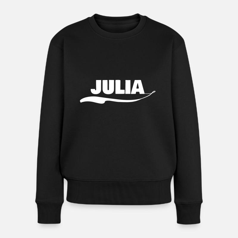 julia as a first name - Women's Premium Organic Jumper - black