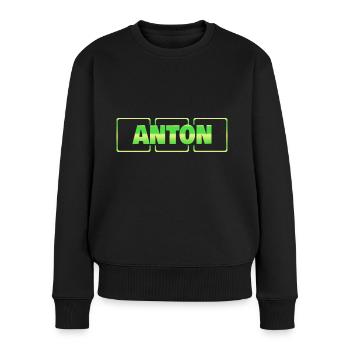 Gift for Anton - Women's Premium Organic Jumper - black - Front - Julia (174cm)