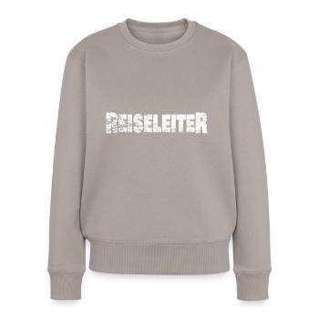 Appointment as a tour guide - Women's Premium Organic Jumper - taupe - Front - Julia (174cm)