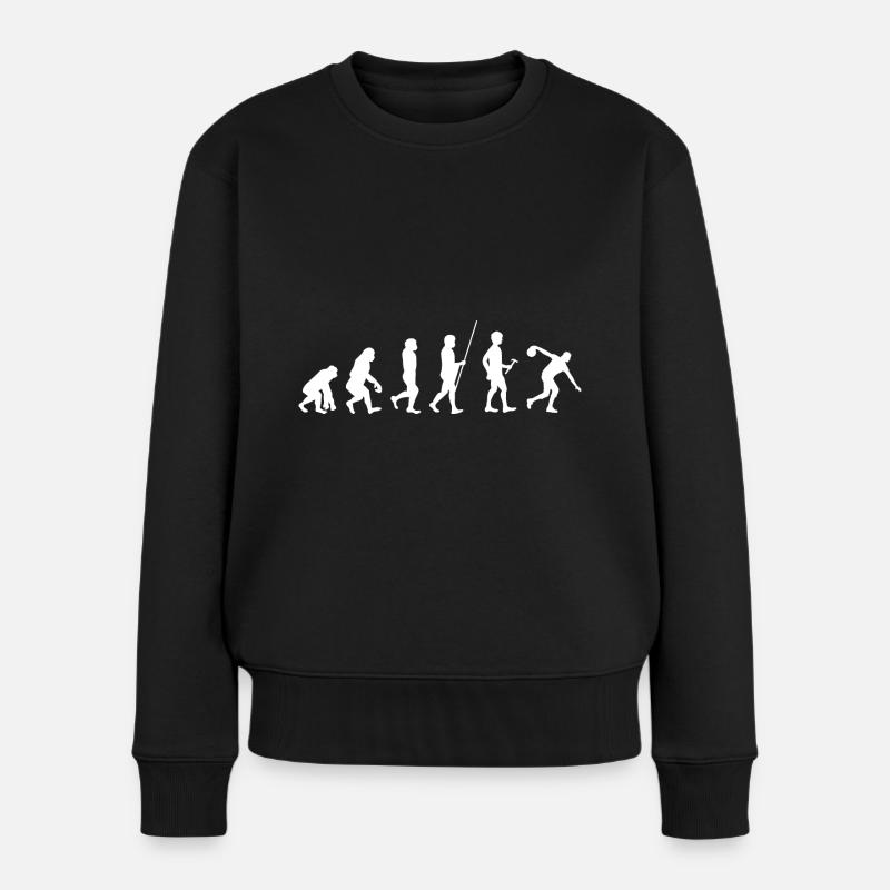 Kegeln - Frauen Premium Bio Pullover - Schwarz