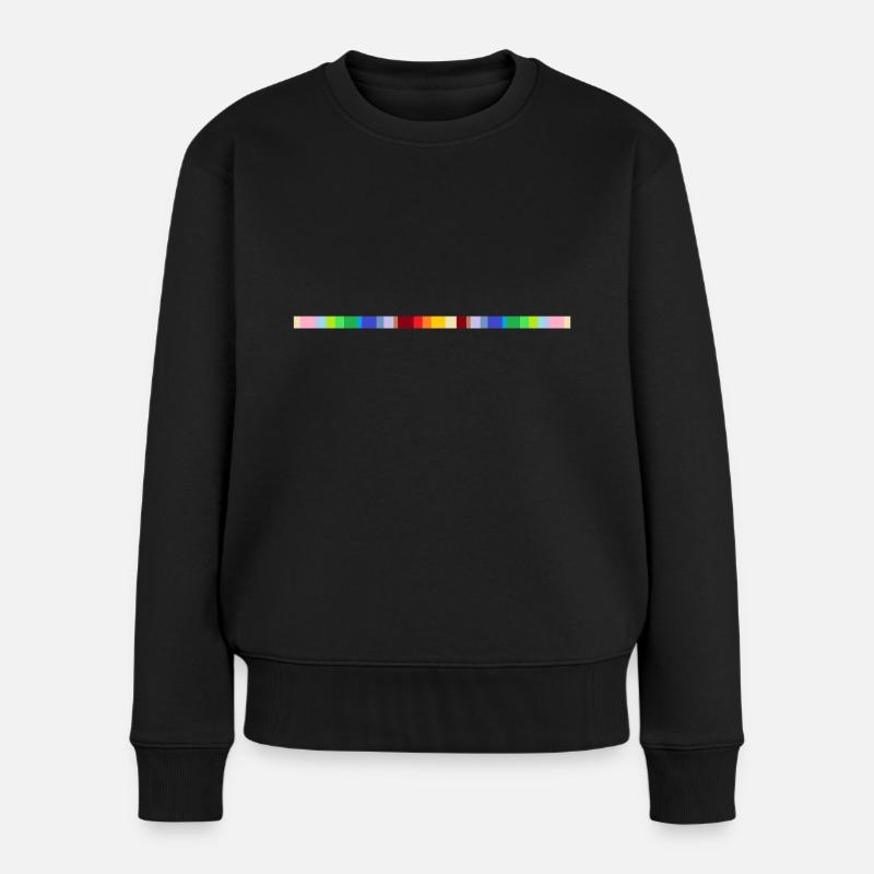 Sign colorful - Frauen Premium Bio Pullover - Schwarz