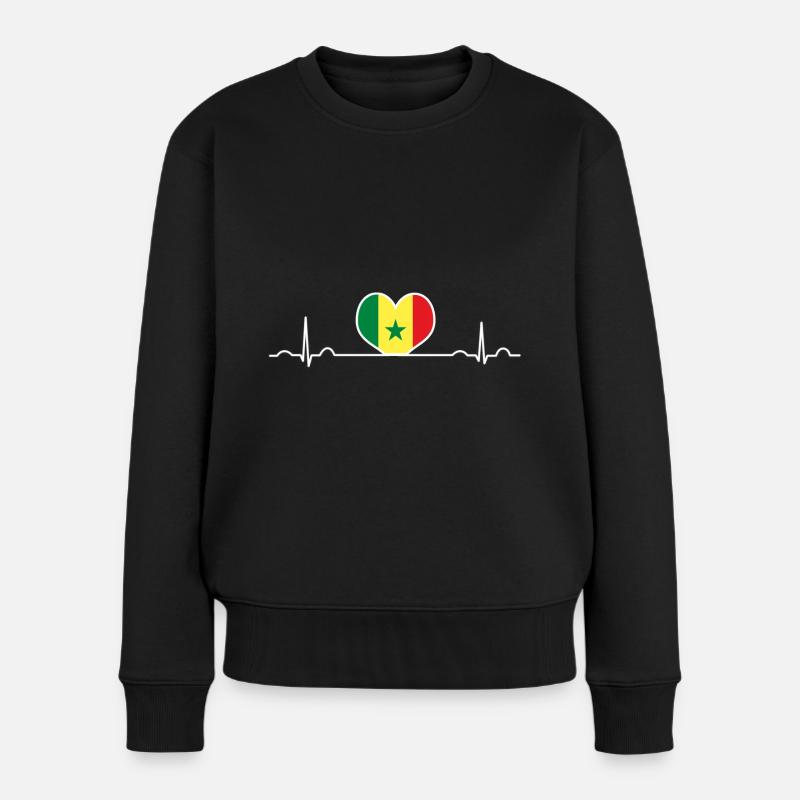 Sénégal - Pull Premium bio Femme - noir