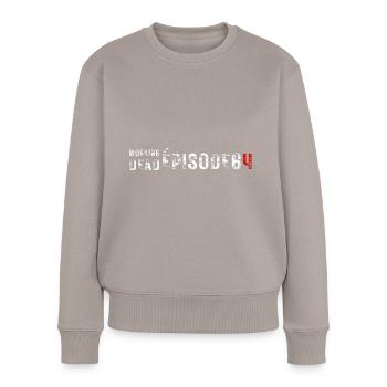 Demonstration zur Rentenreform - Frauen Premium Bio Pullover - Taupe - Vorne - Julia (174cm)