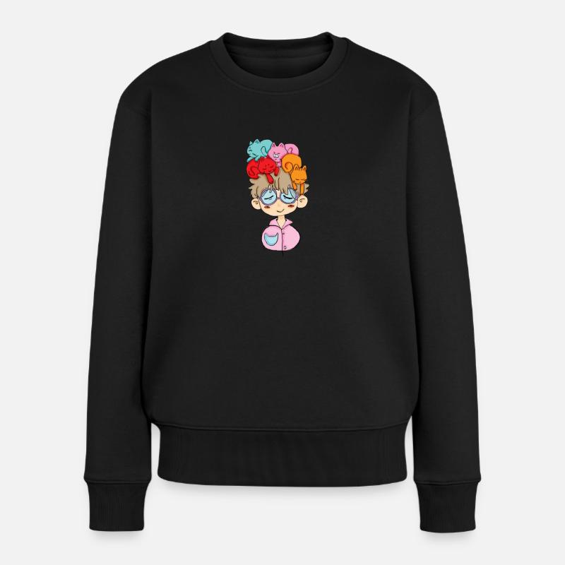 Chats sur la tête, Petscontest - Pull Premium bio Femme - noir