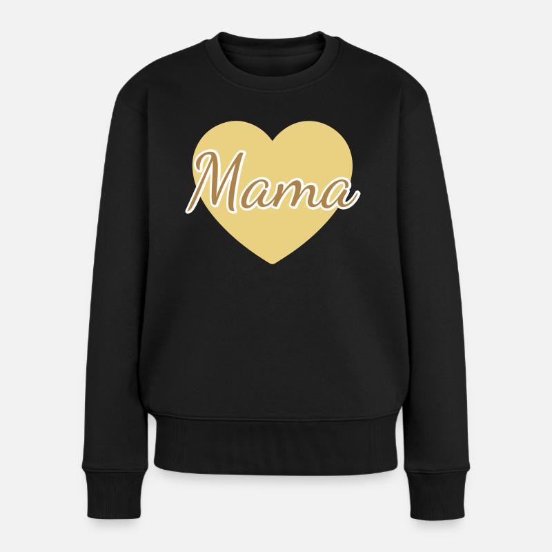 maman herz 01 - Pull Premium bio Femme - noir
