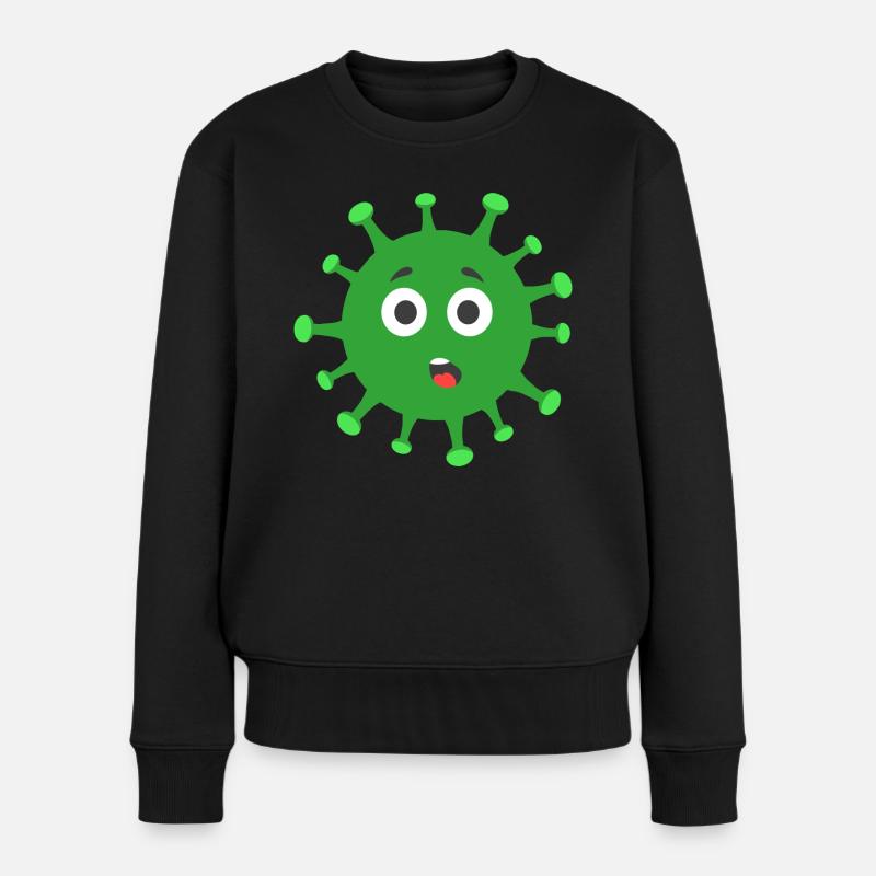 Virus - Frauen Premium Bio Pullover - Schwarz