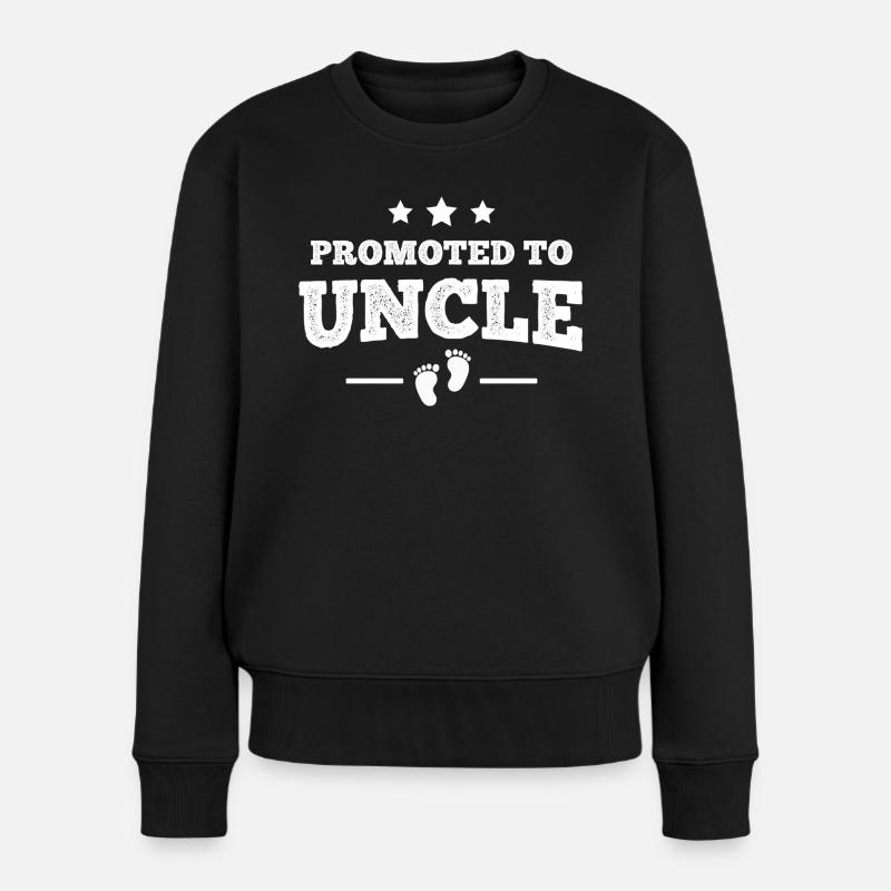 Promoted To Uncle - Pull Premium bio Femme - noir