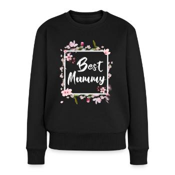 Best Mom of the World Mother Mom Gift - Women's Premium Organic Jumper - black - Front - Julia (174cm)