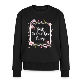 La marraine demander tante tante tante tante favorite - Pull Premium bio Femme - noir - Devant - Julia (174cm)