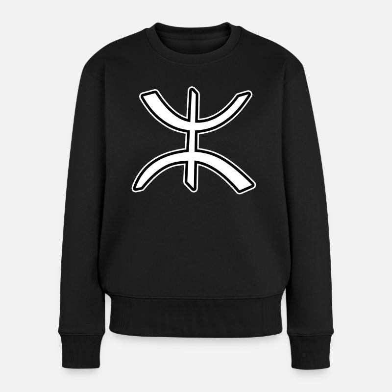Amazighe - Pull Premium bio Femme - noir