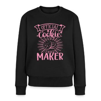 Baking Design Cookie Maker Baker Gift Idea - Women's Premium Organic Jumper - black - Front - Julia (174cm)