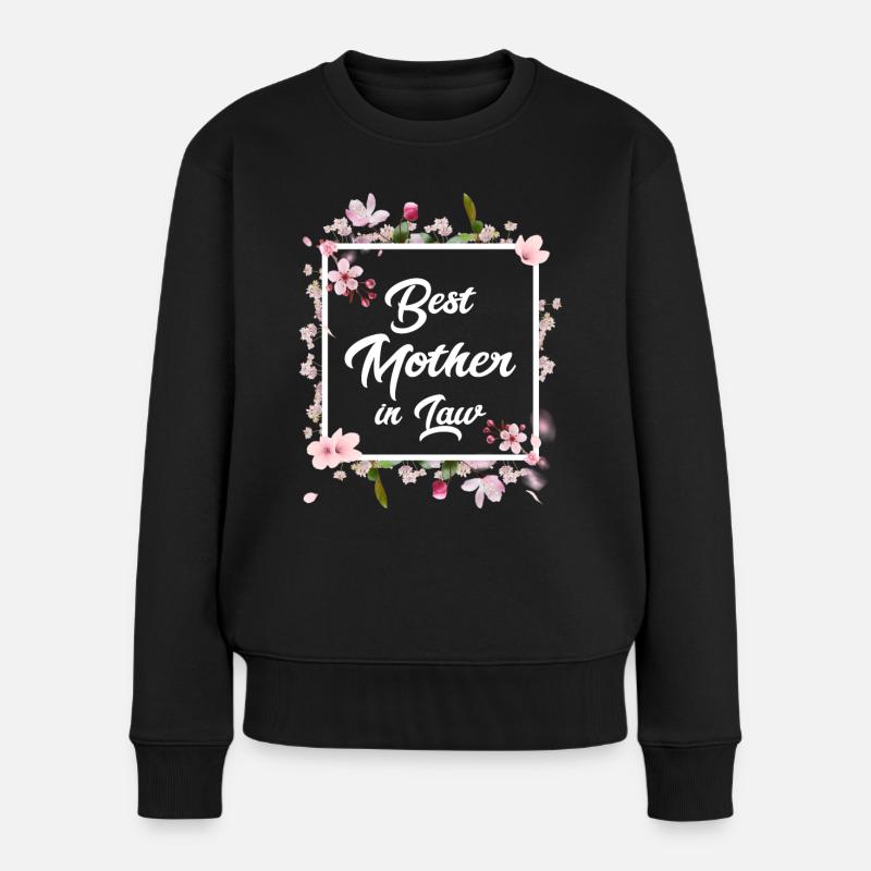 Meilleure belle-mère du monde Belle-mère - Pull Premium bio Femme - noir