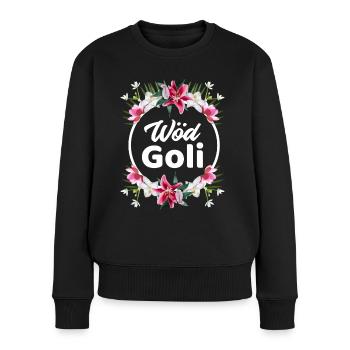 Wöd Goli Taufgoli Patentante Österreich Taufpatin - Frauen Premium Bio Pullover - Schwarz - Vorne - Julia (174cm)
