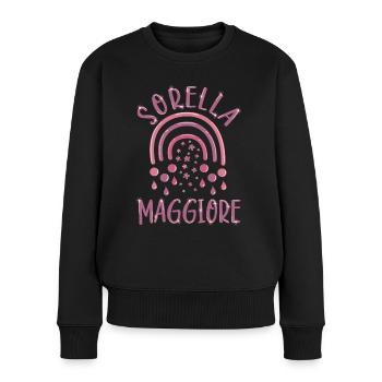 Sorella Maggiore Bambina Arcobaleno Ragazza - Pull Premium bio Femme - noir - Devant - Julia (174cm)