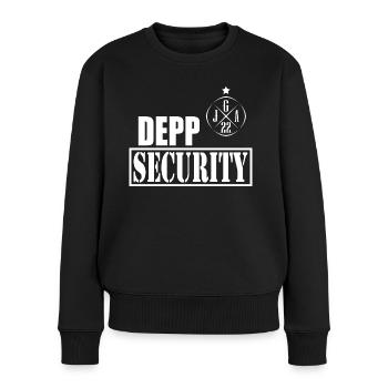 Junggesellenabschied 2022 Depp Security - Frauen Premium Bio Pullover - Schwarz - Vorne - Julia (174cm)