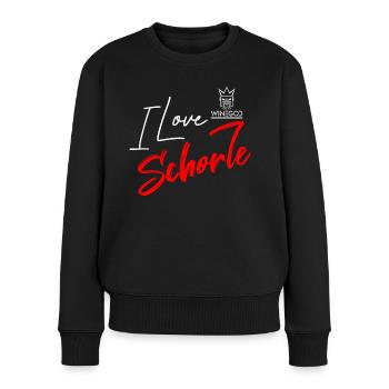 Winegod drôle disant que j’aime Schorle - Pull Premium bio Femme - noir - Devant - Julia (174cm)