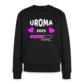Uroma 2023 Schwangerschaf Urgroßmutter Idee - Frauen Premium Bio Pullover - Schwarz - Vorne - Julia (174cm)