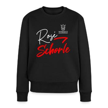Winegod drôle en disant Rosé Schorle - Pull Premium bio Femme - noir - Devant - Julia (174cm)