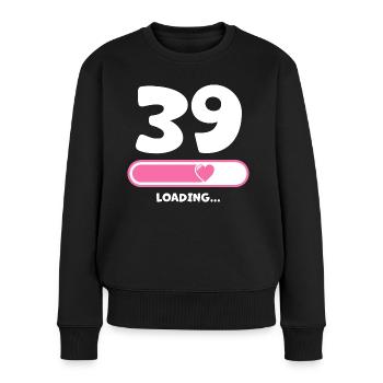 39 years birthday Congratulations Congratulations - Women's Premium Organic Jumper - black - Front - Julia (174cm)