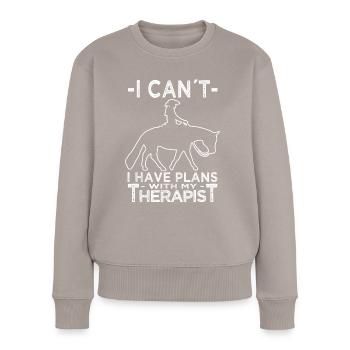 Western Riding - Western Rider - Western Horse - Women's Premium Organic Jumper - taupe - Front - Julia (174cm)